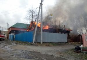 Мужчина пострадал на пожаре в Заельцовском районе