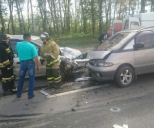 Жесткое ДТП Тойота и трактора на трассе в Бердске‍, двое в больнице