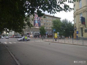В Новосибирске улицу Ленина перекрыли на весь день‍