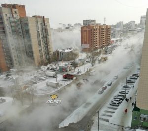 Китяток хлынул на улицы в Ленинском районе Новосибирска