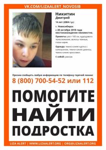 Новосибирск: пропала девочка-подросток
