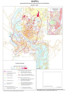 Ученые нанесли красные зоны на карту радиационной обстановки Новосибирска