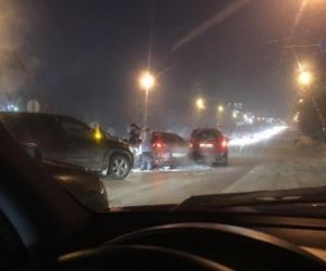 ДТП в Новосибирске: шесть иномарок столкнулись в центре города