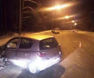 ДТП в Новосибирске: Тойота врезалась в «Хонду», двое пострадавших