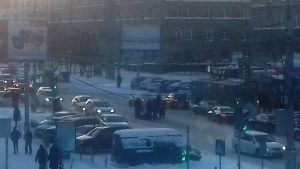 ДТП в Новосибирске: таксист сбил пешехода на переходе у НГТУ