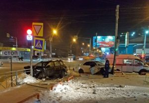ДТП в Новосибирске: водитель проломил череп