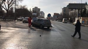 ДТП в центре Новосибирска — пострадала пассажирка такси