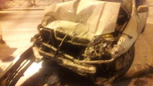 В Октябрьском районе Новосибирска «Тойота» врезалась в пожарную машину