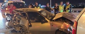 "Пьяное" ДТП в Новосибирске - человека раздавило между машинами