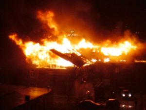 Пожар в Новосибирске: горел барак у Ленинского рынка
