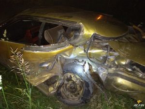 Ночное ДТП на трассе в Новосибирской области - пострадал водитель