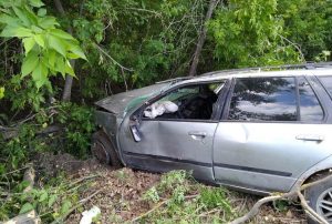 ДТП под Новосибирском: водитель Nissan врезался в дерево и сбежал