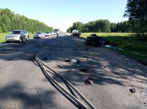 Лобовое ДТП - трое погибли на новосибирской трассе
