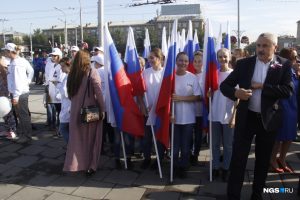 В Новосибирске начался велопробег в честь Дня флага России