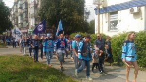 В Новосибирске прошел марш болельщиков ХК «Сибирь»
