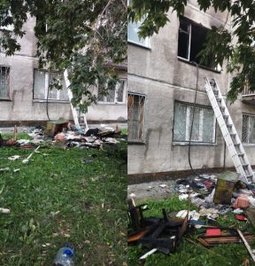 Пожар на улице Кропоткина  — эвакуировали 36 жильцов
