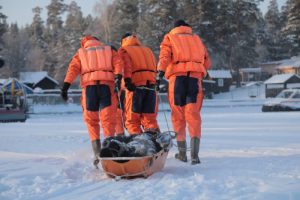 Акцию «Безопасный лед» провели спасатели Новосибирской области