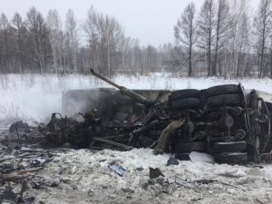 Водитель грузовика погиб на новосибирской трассе