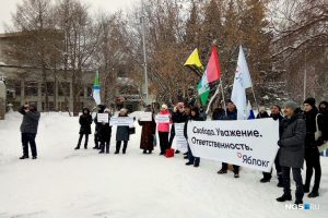 Защитники Конституции вышли на митинг в Новосибирске