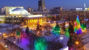 Театральный сквер выбран местом установки главной ёлки Новосибирска