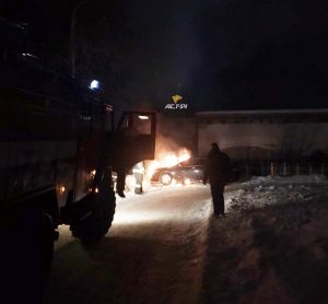 Автомобиль Honda Accord сгорел в Бердске