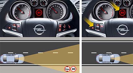 Opel Eye Camera умеет читать дорожные знаки и разметку