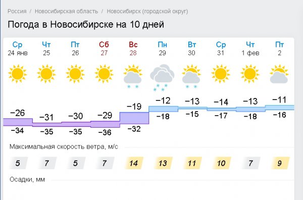 Погода новосибирск 4 декабря