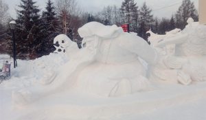 В Новосибирске завершился фестиваль снежной скульптуры