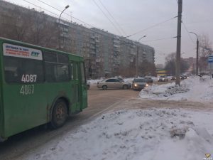 В Кировском районе авария создала пробку
