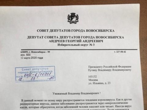 Депутат из Новосибирска просит Путина отменить голосование за поправки