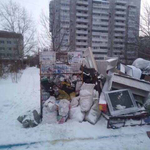 С контейнерных площадок в Новосибирске не вывозят мусор