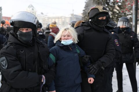 54 участника акции в поддержку Навального задержаны в Новосибирске