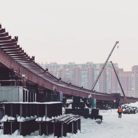 Новосибирский фотограф снял четвертый мост с высоты - показываем потрясающие кадры
