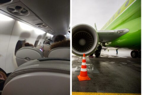Застряли в самолете пассажиры из Новосибирска - им помешала замерзшая дверь