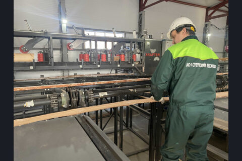 В Новосибирской области запустили новую производственную линию по производству древесины
