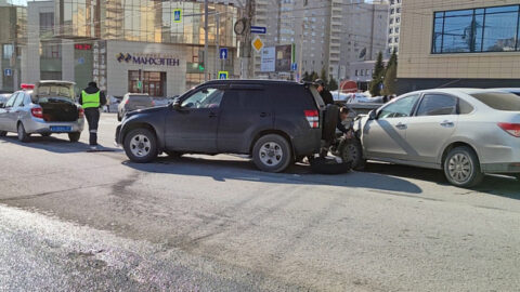 Серьезная авария произошла в центре Новосибирска
