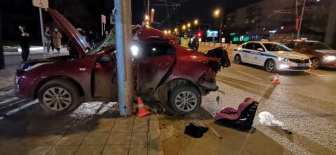 Ночью на Красном проспекте в Новосибирске произошла смертельная авария