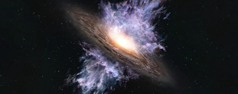 Обнаружена колоссальная буря в черной дыре, бушующая в ранней Вселенной