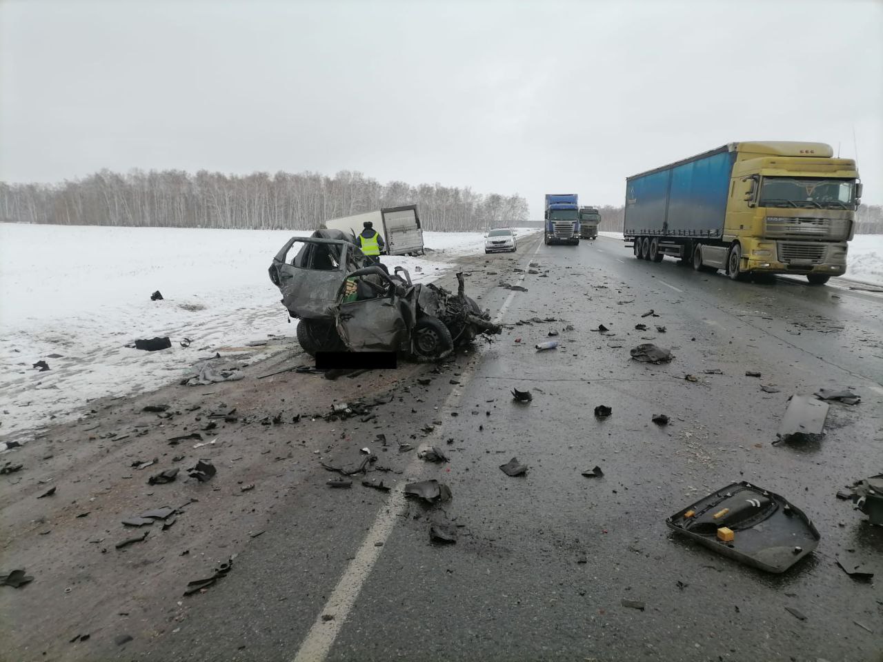 Два человека погибли в ДТП двух грузовиков и LADA Kalina в Новосибирской  области | 23.03.2023 | Новосибирск - БезФормата