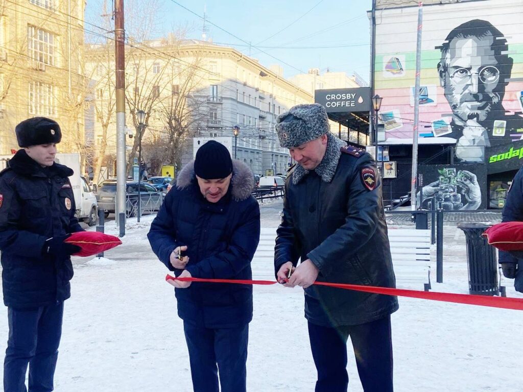 В Первомайском сквере открыт новый модульный пункт полиции