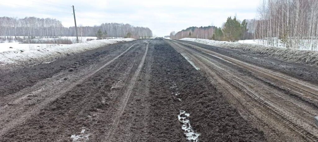 Жара и большегрузы повреждают дороги в Новосибирской области