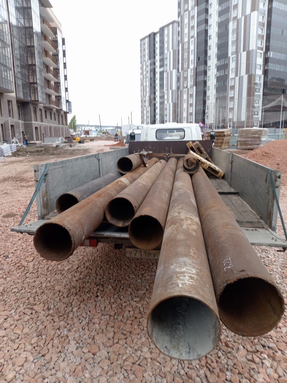 Пример черного металлопроката - стальные трубы